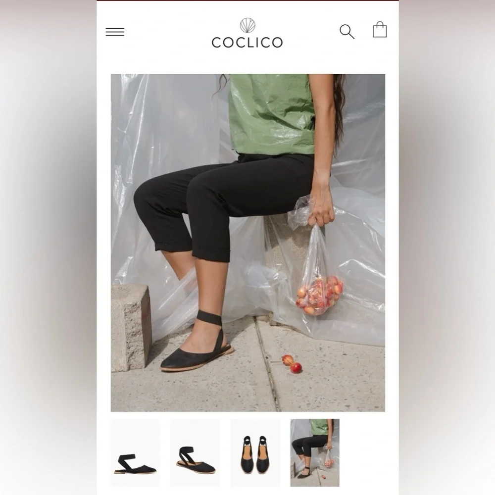 NWT Coclico Hamm Talco Bone Leather Flat Size 37